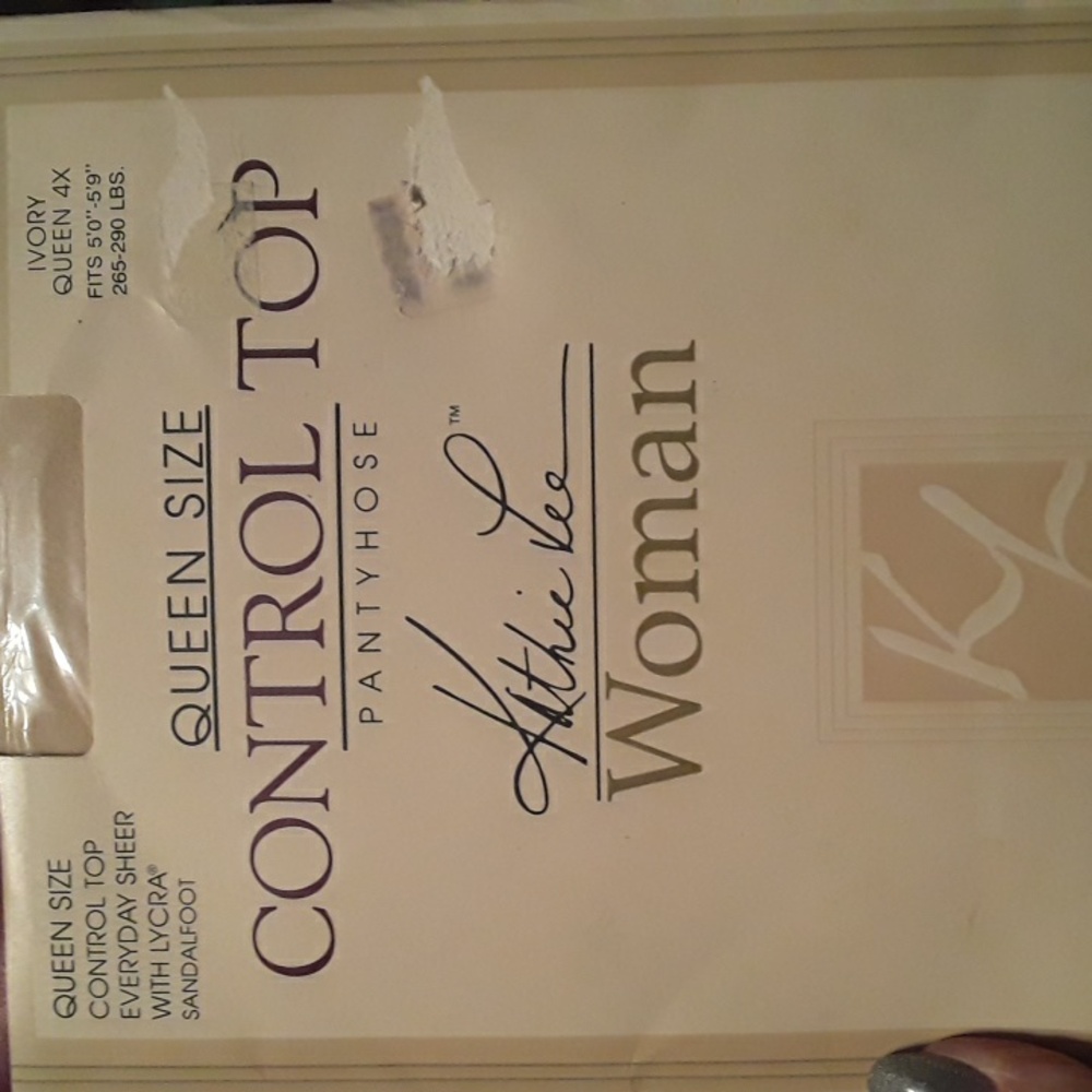 NWT 4X Ivory Kathie Lee Control Top Pantyhose